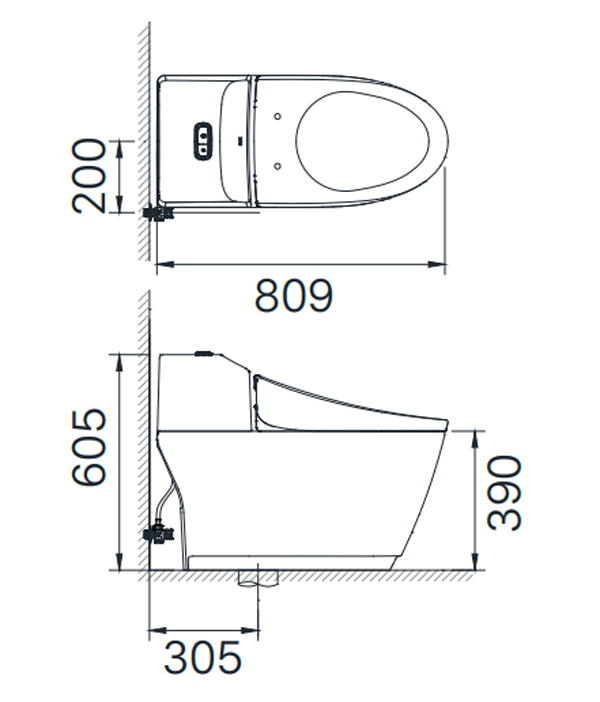 Ban ve ky thuat bon cau Inax AC-1032VN