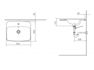 Chậu rửa đặt bàn Inax L-2398V(EC/FC)/BW1